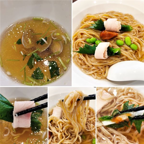 「羅臼昆布と浅利のつけそば(限定)　1000円」@中華そば 七麺鳥の写真