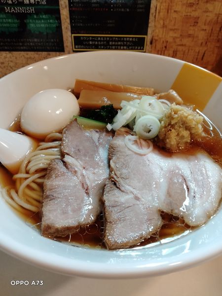 「生姜醤油らー麺」@塩生姜らー麺専門店 MANNISH 浅草店の写真