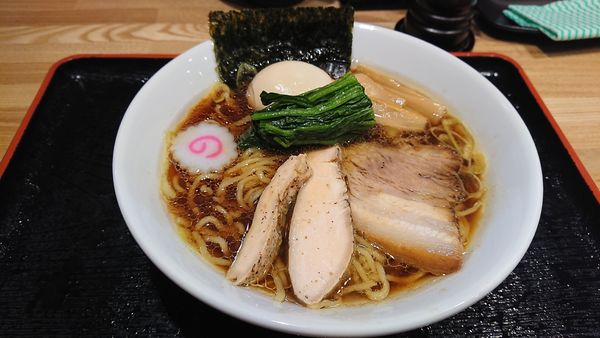 「🍜限定 生姜醤油中華そば 味玉 海苔🍥」@麺屋 睡蓮の写真