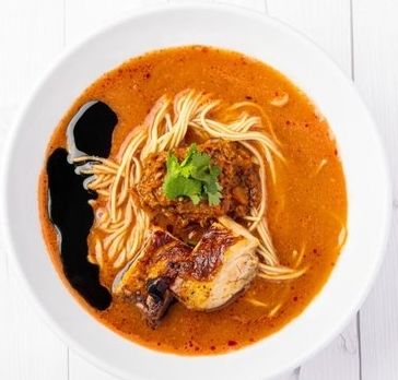 「チリトマラーメン(冷やし)　８５０円」@チリトマラーメン THANKの写真