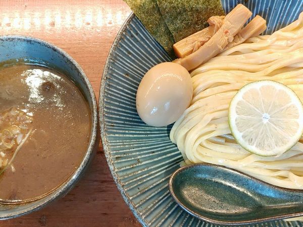 「味玉濃厚つけ麺（中盛）」@つけ麺 一合 亀戸店の写真