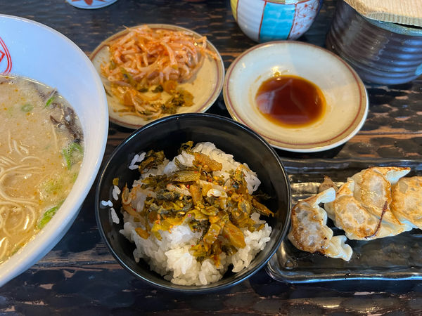 「白Aセット」@博多ラーメン 琥家 奥田店の写真