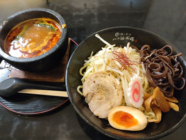 「激辛石焼つけ麺 魔王(辛さ:入門) 900円」@ら〜麺の創造 つけ麺岡崎の写真