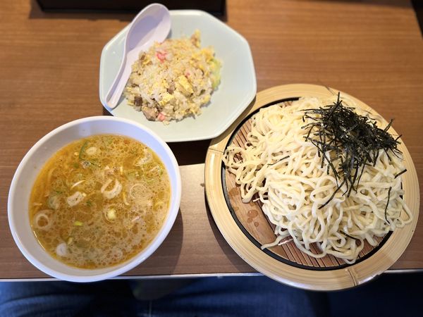 「つけ麺半チャーハン850円」@昌平ラーメンの写真