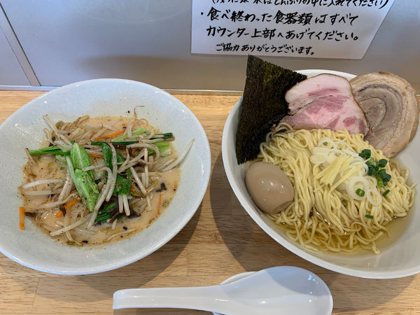 「ちゃんぽん風つけそば」@中華そば ひしおの写真