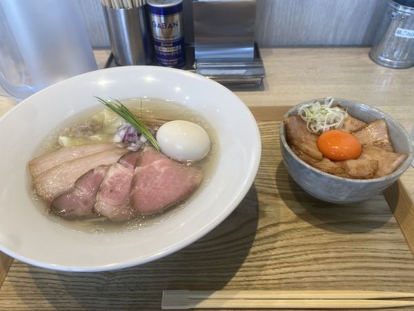 「特製中華蕎麦(塩)」@宍道湖しじみ中華蕎麦 琥珀 東京本店の写真