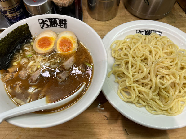 「肉入りつけそば」@中野大勝軒の写真