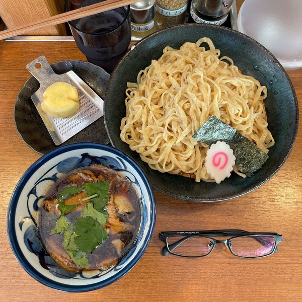 「紫生姜つけめん」@長岡生姜ラーメン しょうがの湯 渋谷総本店の写真