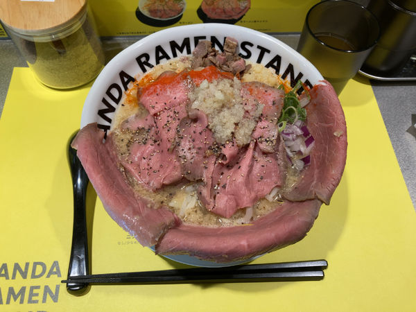 「牛ラーメン肉マシ」@KANDA RAMEN STAND.の写真