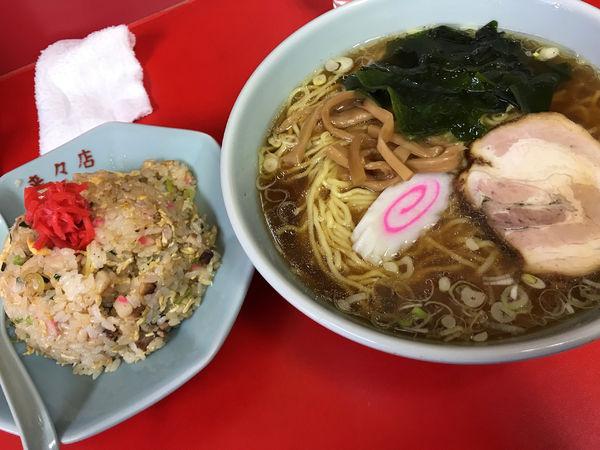 「チャーハンとラーメン(大盛) ¥850」@来々店 新開店の写真