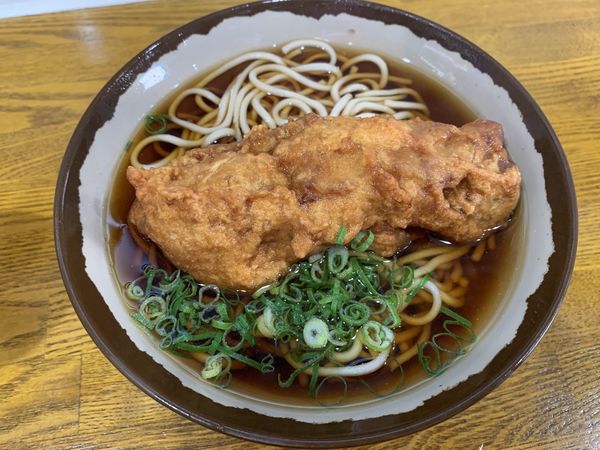 「唐揚げ(1ケ)そば」@弥生軒 6号店の写真