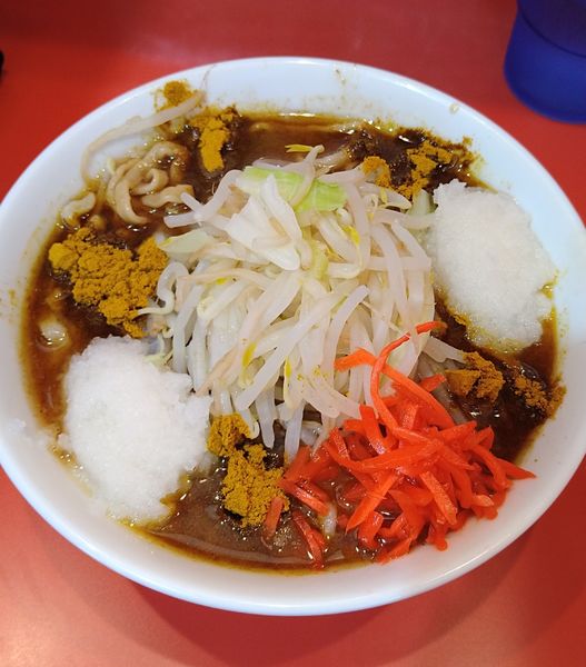 「らーめんミニ+カレー粉✖5､大根おろし✖2」@麺屋 桐龍 久喜店の写真