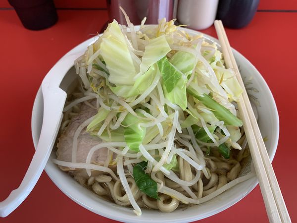 「ラーメン+ニンニク　750円」@ラーメン二郎 ひたちなか店の写真