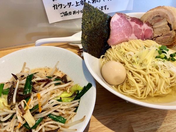 「ちゃんぽん風つけそば 1100円」@中華そば ひしおの写真