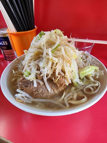 「小豚Wラーメン」@ラーメン二郎 三田本店の写真