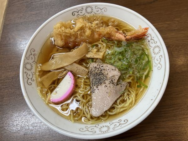 「天ぷら中華そば750円+カツ丼680円」@東亭の写真