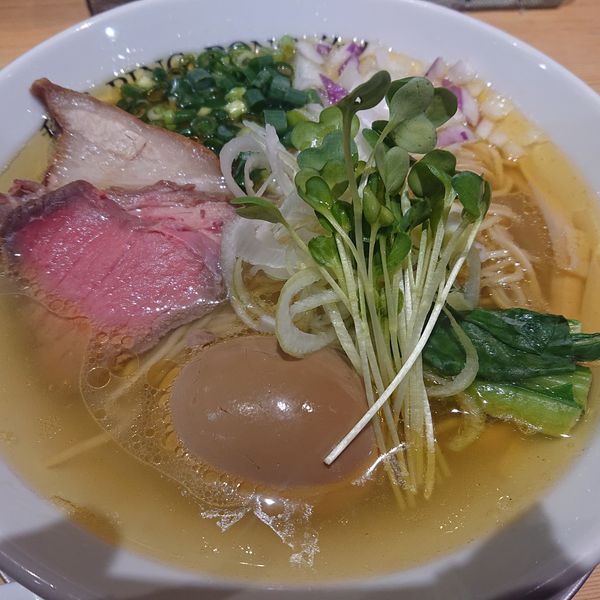 「味玉潮ソバ930円」@和風ピンポン竹末の写真