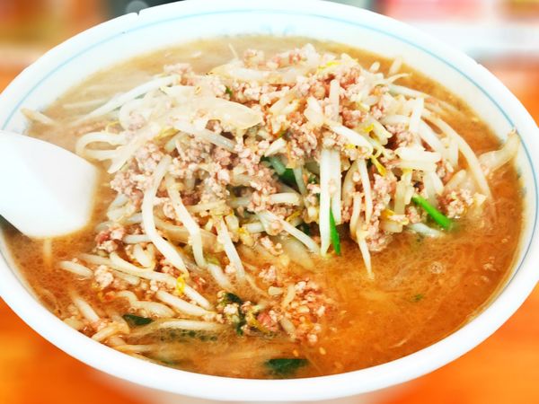 「ひき肉ともやし炒めの味噌ラーメン」@ら~めん石狩の写真