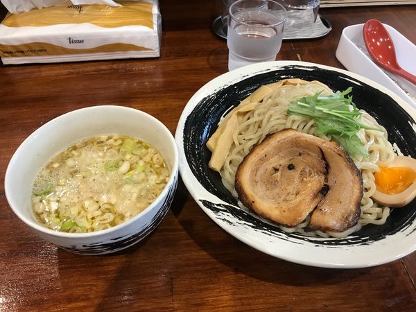 「つけ麺（塩、300g、豚チャーシュー）850円」@麺や コリキの写真