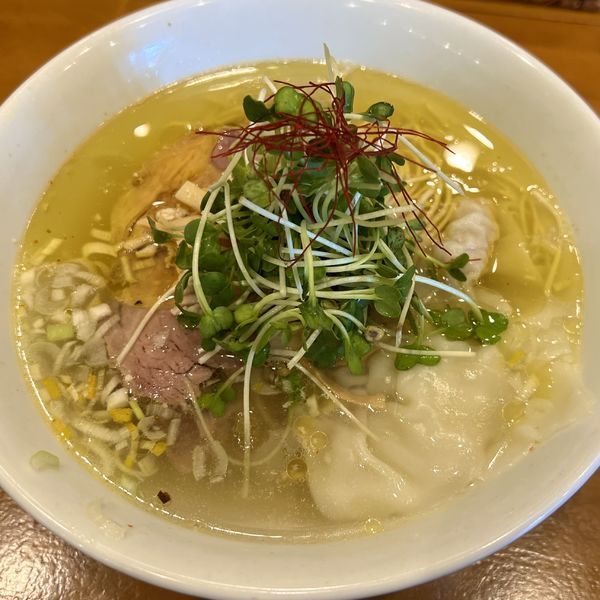 「鴨ワンタンSOBA（塩）」@麺屋 Hulu-luの写真