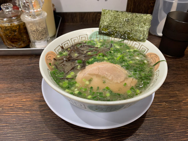 「ねぎ+替え玉２回（１回無料券）」@博多長浜らーめん 楓神の写真