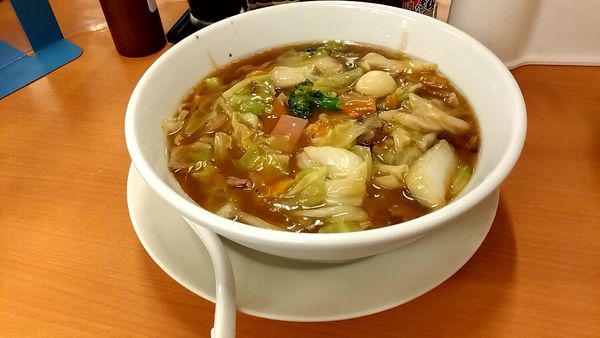 「五目あんかけラーメン（６３０円）」@日高屋 鴨居南口店の写真