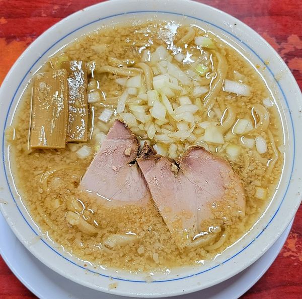 「中華そば　餃子　半ライス」@杭州飯店の写真