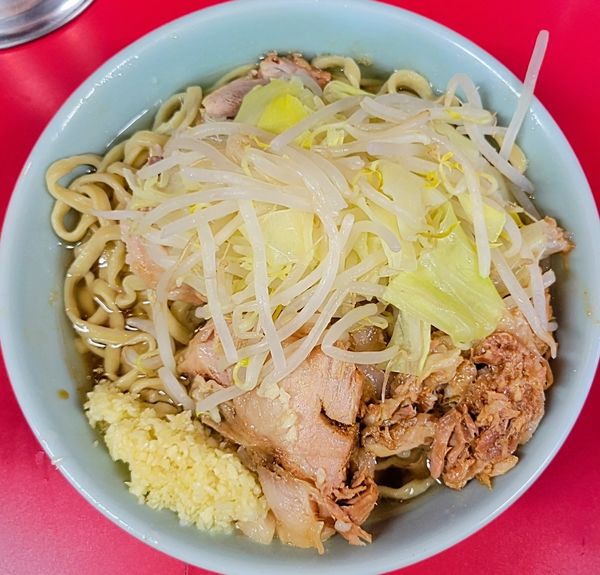 「小ラーメン　ニンニク」@ラーメン二郎 新潟店の写真