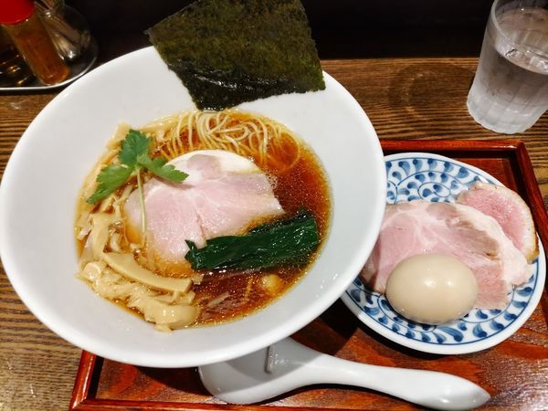 「特製Ra-men濃口醤油（1080円）+和え玉1玉（200円」@メンドコロ Kinariの写真
