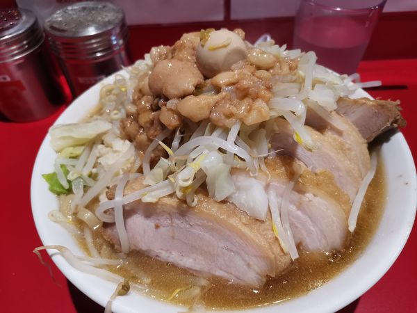 「ラーメン＋豚W」@麺屋HEROの写真