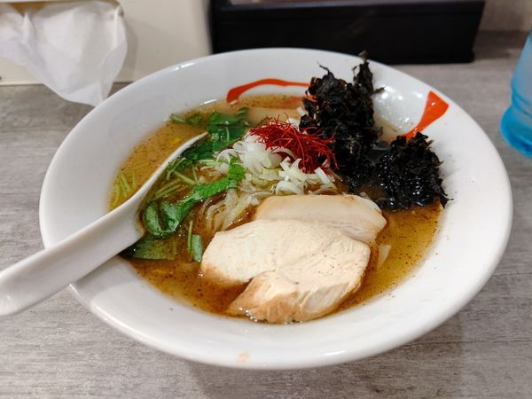 「さば塩らーめん(並盛・140g)880円」@らーめん酒場 福籠 通町店の写真