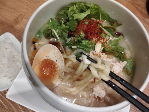 「鶏白湯塩そば(1078)」@蔭山樓 横浜ジョイナス店の写真