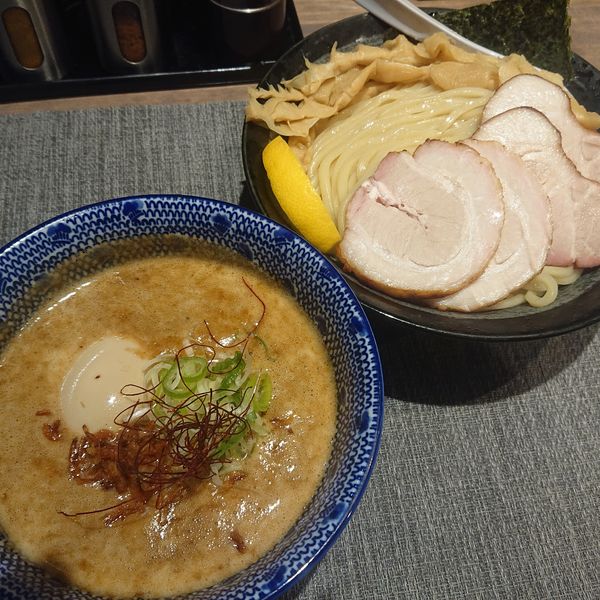 「特製えびとんつけめん1250円」@麺屋 必道の写真