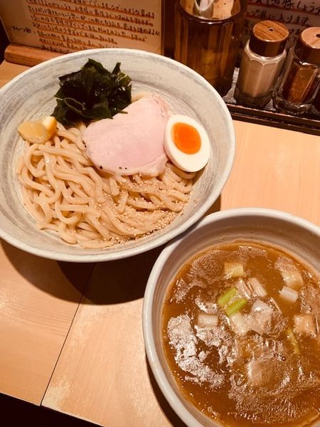 「濃厚塩つけ麺 1100円」@つけ麺 道の写真
