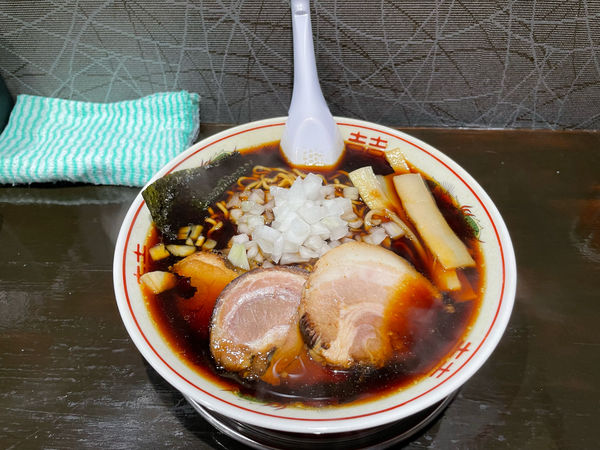 「元祖竹岡式ラーメン(880円)」@元祖竹岡式ラーメン 竹福の写真