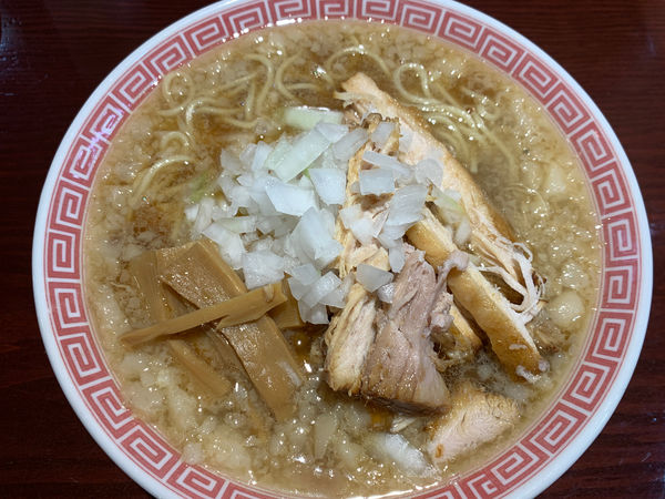 「【限定】ゴロゴロ背脂煮干し中華そば」@中華そば えもとの写真