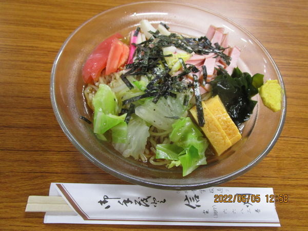 「冷やし中華 750円」@信州の写真