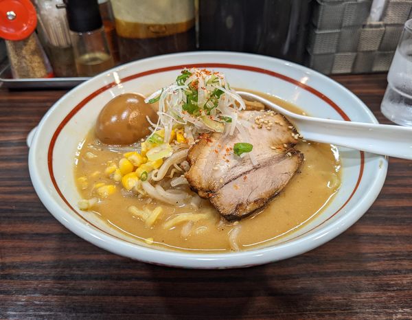 「味玉味噌ら～麺」@らー麺 あけどやの写真