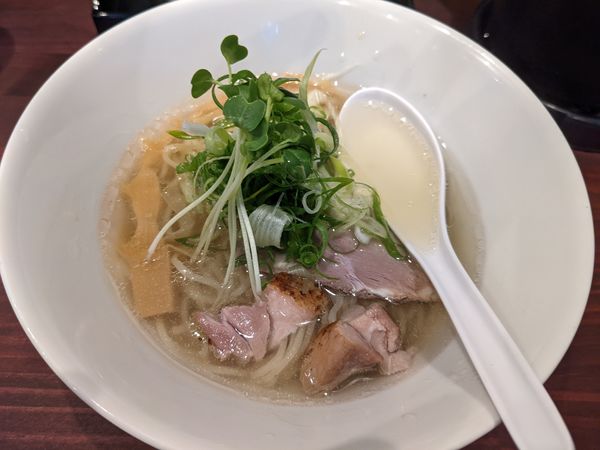 「鴨塩ラーメン」@鴨LABO 住吉店の写真