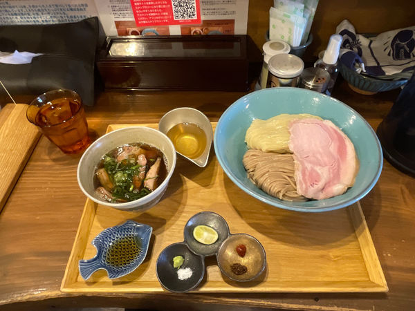 「あいもり木桶醤油つけ麺」@いかれたNOODLE Fishtonsの写真