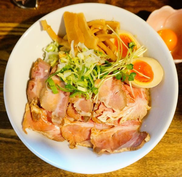 「油そば＋特増し＋生玉子＋YEBISU生×2」@燦燦斗の写真