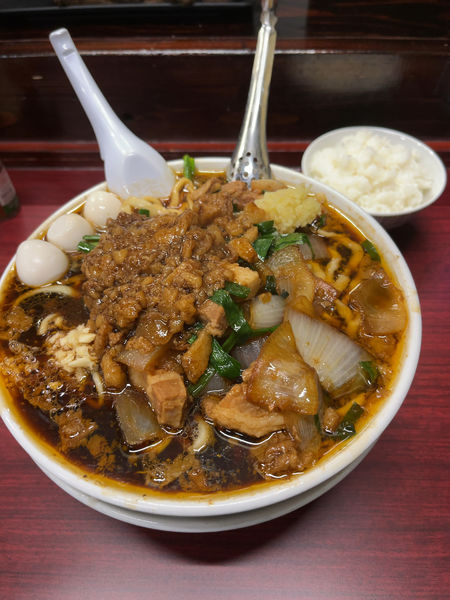 「スタ満ソバ大盛全増し+まさお+小ライス」@元祖スタミナ満点らーめん すず鬼の写真