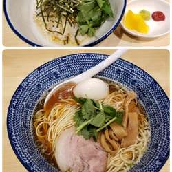 朝ラーメン味玉　〆茶漬け