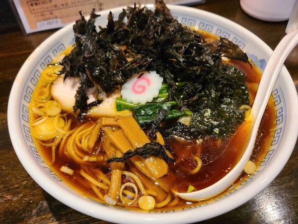 「生姜醤油ラーメン　岩海苔6/7」@Heart Restaurant 安ざわ家の写真