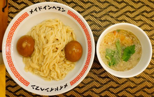 「豚清湯 艶つけ麺（250g）＋味玉」@メイドインヘブンの写真