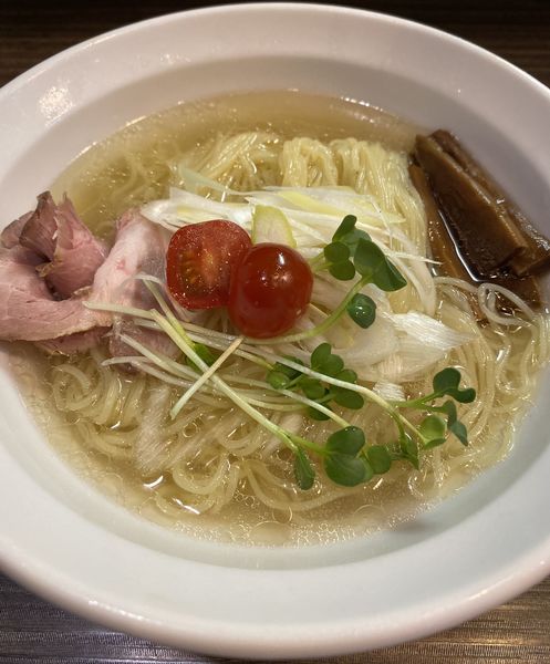 「【限定】冷製あご出汁らーめん　８００円」@麺屋 煮干と鶏 ひんなの写真