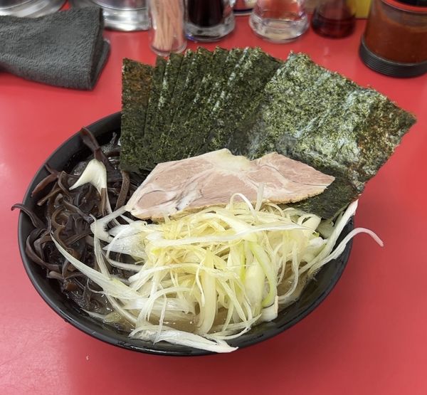 「海苔ラーメン キクラゲ ネギ」@武蔵家直系 ぼうそう家の写真