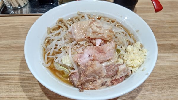 「国産豚ミニラーメン（200g）」@豚仙人  戸塚店の写真