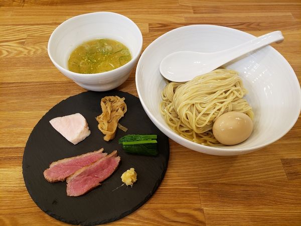 「白味噌山椒つけそば」@中華そば きなりの写真