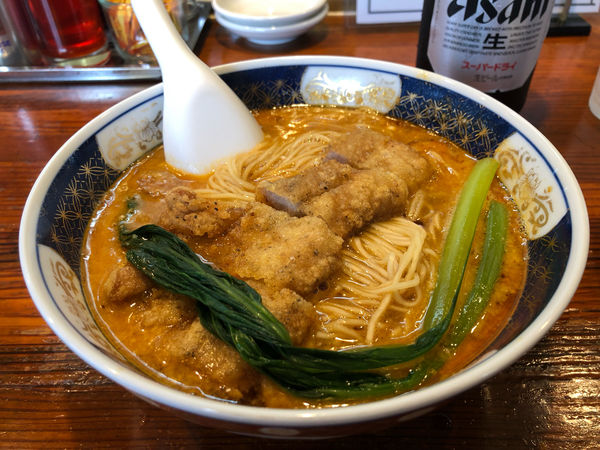 「排骨坦々麺」@支那麺 はしご 新小岩店の写真